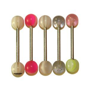 3 for $10 💲 Set of 5 Tongue Bar Piercing Rings